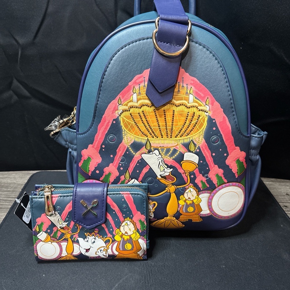 Disney Be Our Guest backpack and wallet combo